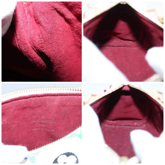 LOUIS VUITTON Monogram Multicolor Mini Speedy Hand Bag White M92645 Auth 101826V - Picture 15 of 16